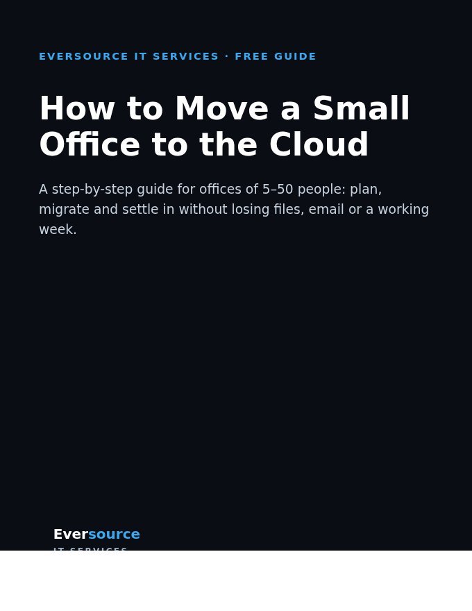 Cover of How to Move a Small Office to the Cloud